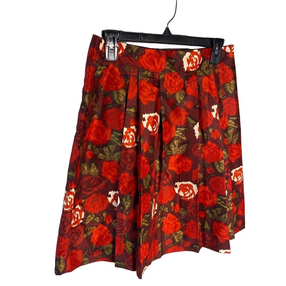 Silk Rose J. Crew Skirt Pockets 4